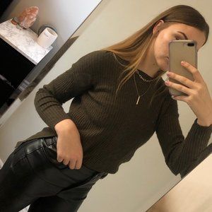 Jade Green Knit Sweater